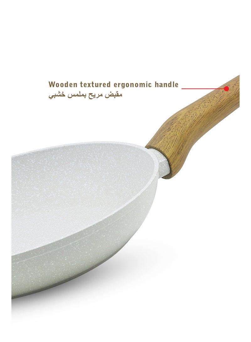 Bergner 24cm Forged Aluminum Fry Pan with Trivet, Marble Non-Stick Coating, Durable Scratch Resistant Frying Pan, Less Oil Use Healthy Cooking Skillet, Even Heating, Induction & Gas Stove Compatible - Image 4